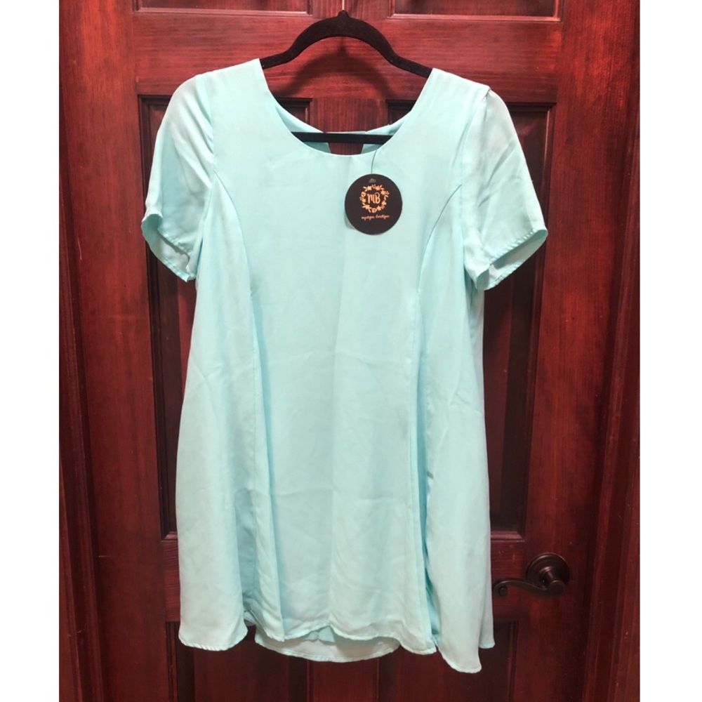 Light Blue Chiffon Dress